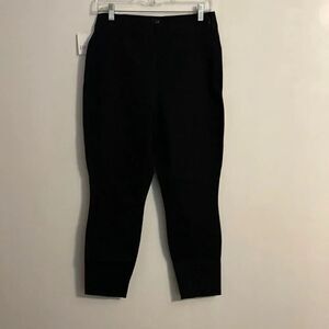 Gap Black pants high waist, side zip, size 10P